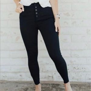 CJLA Black Button Fly Denim Jeans Size 3